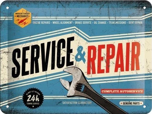 Targa Metallica Service & Repair