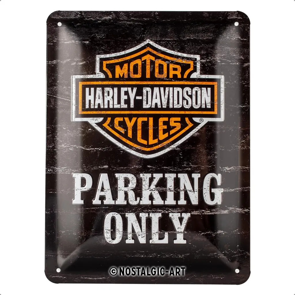 Targa metallica Harley-Davidson Parking Only