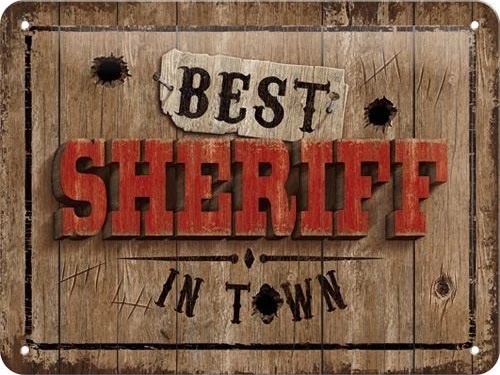 Targa Metallica Best Sheriff