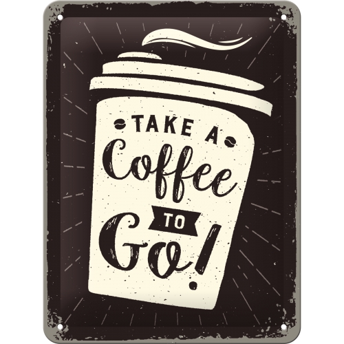 Targa Metallica Take a Coffee to Go