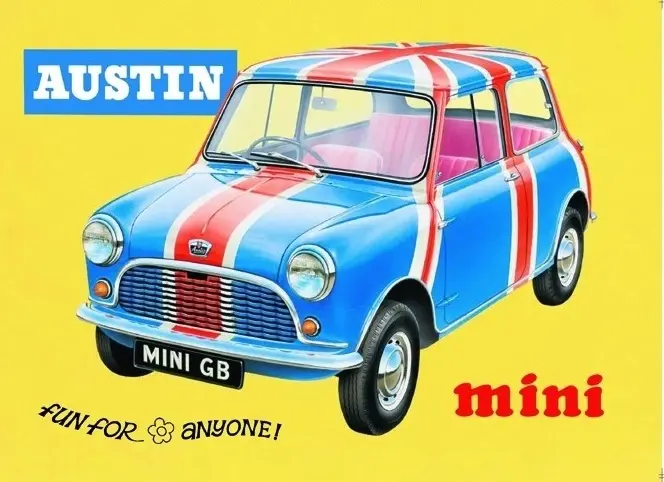 Targa Metallica Austin Mini Fun For Anyone