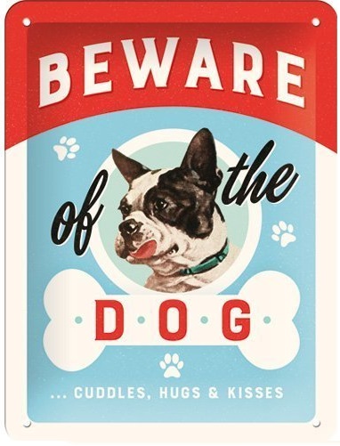 Targa Metallica Beware of the Dog