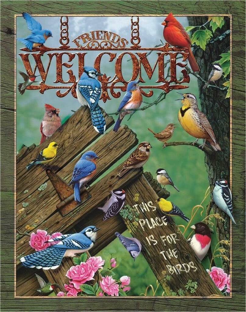 Friends Welcome this Place is For the Birds