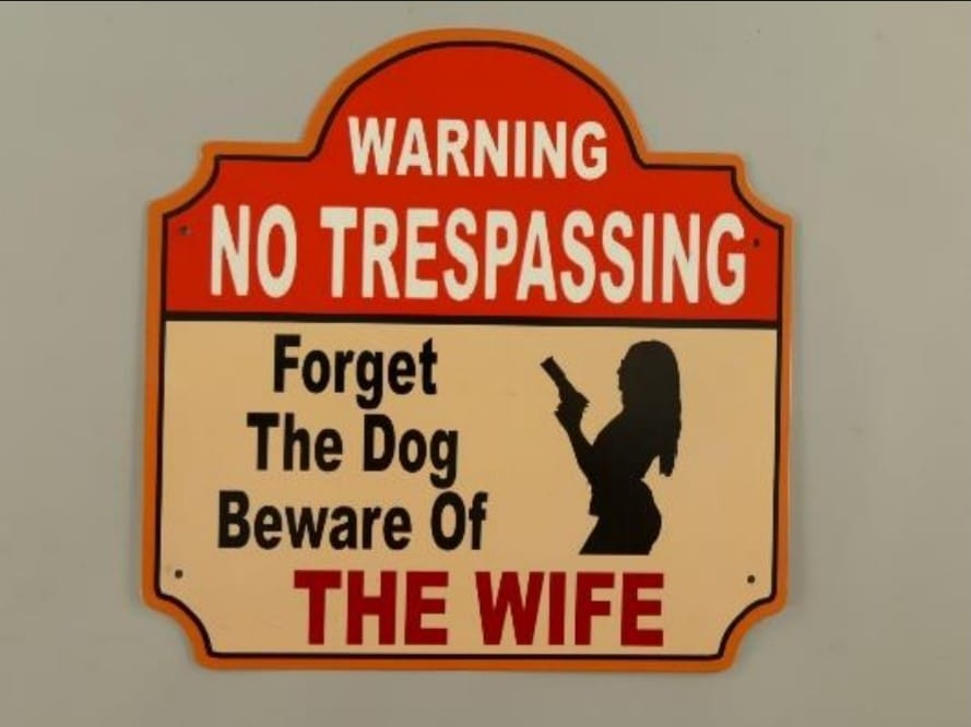 Warning No Trespassing