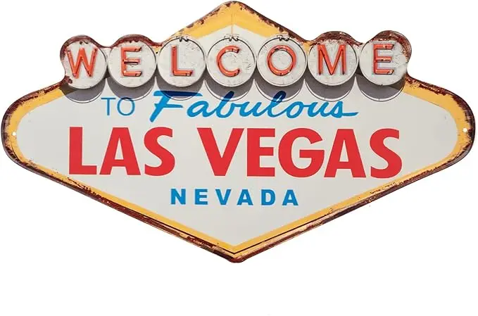 Targa Metallica Welcome To Las Vegas