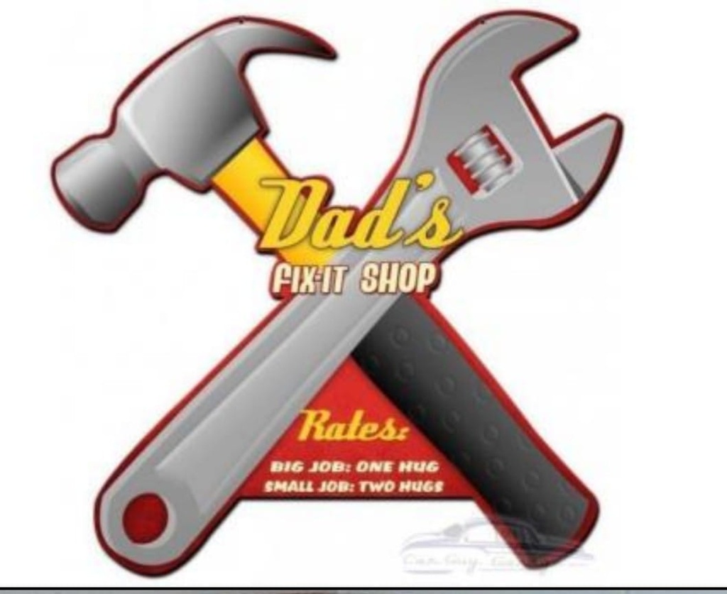 Targa Metallica Dad's Fix-it Shop