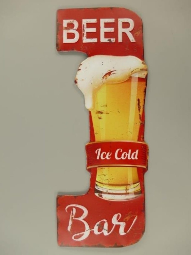 Targa Metallica Beer Ice Cold