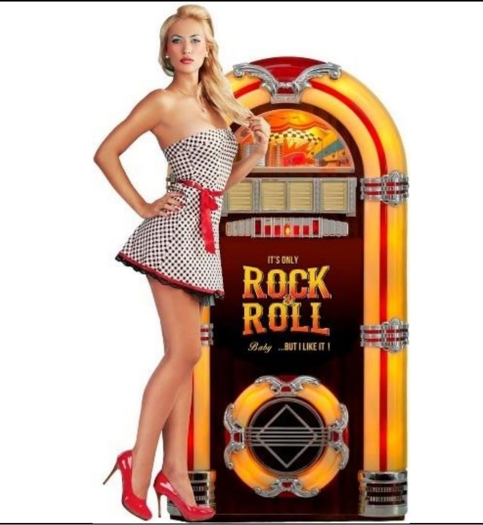 Rock Roll Pin-Up