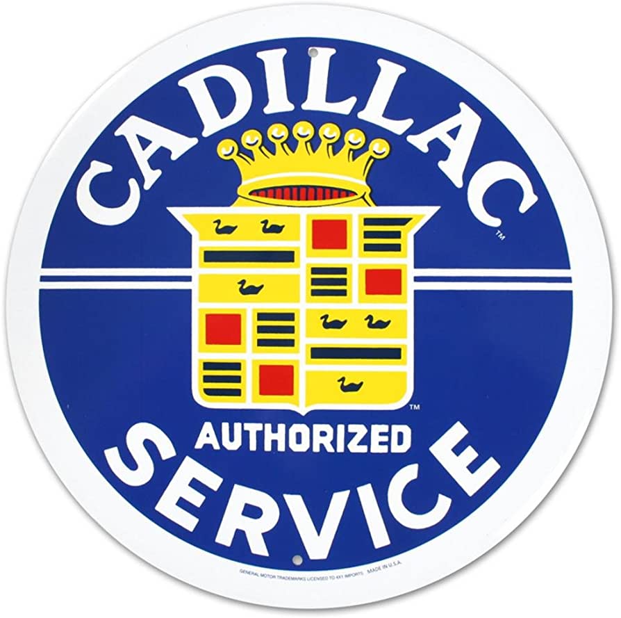 Targa Metallica Cadillac Authorized Service