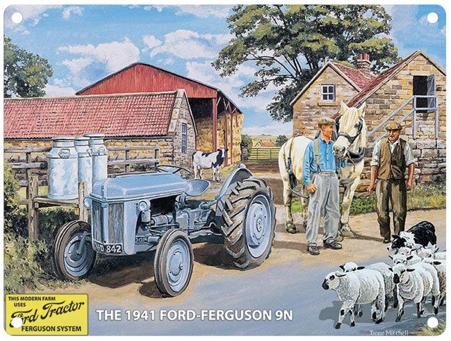 Targa Metallica Ferguson 1941 Grey Ford  9N