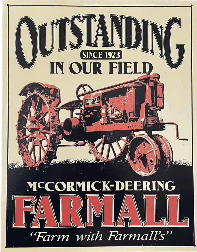 Targa Metallica Farmall Oustanding