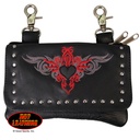 Borsa In Pelle con Ricamo EMB HRT