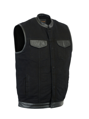 Gilet Jeans e Pelle