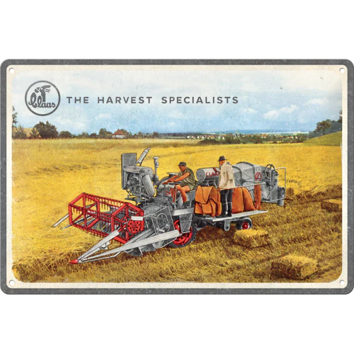 Targa Metallica Claas - The Harvest Specialists