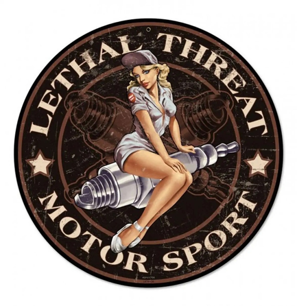 Lethal Threat Motor Sport Pin Up  35 cm
