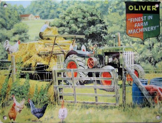 Oliver 80 Tractor Old Vintage Farm Machinery Farming