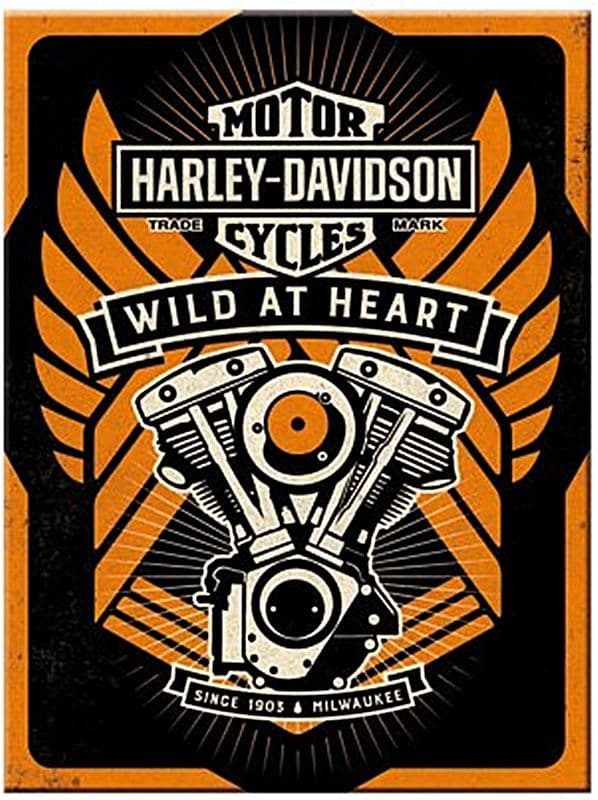 [4036113143477] Harley-Davidson Wild at Heart Magnet 6 x 8 cm