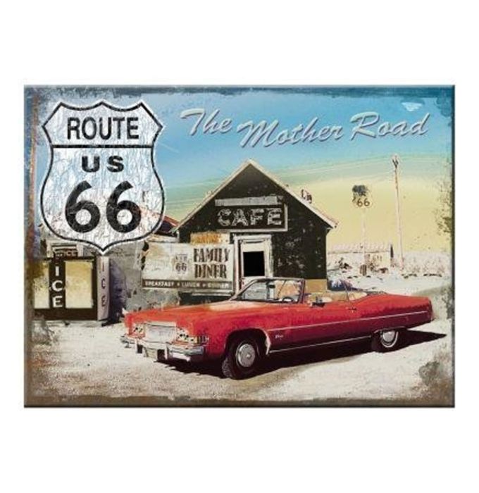 Magnet Route 66 The Mother Road 6 cm x 8 cm