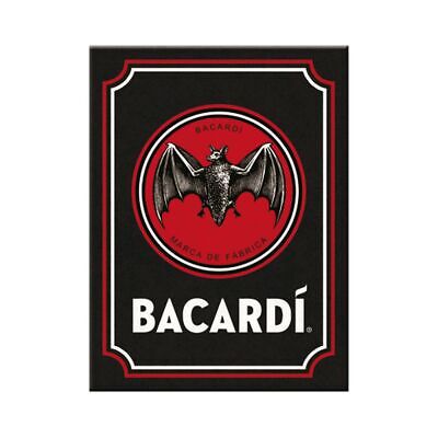 Magnet Bacardi Logo Black 6x8 cm