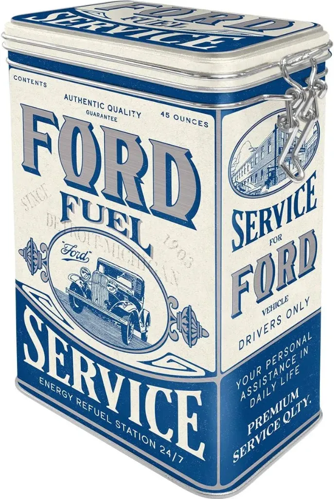 Contenitore in latta Ford - Fuel & Service