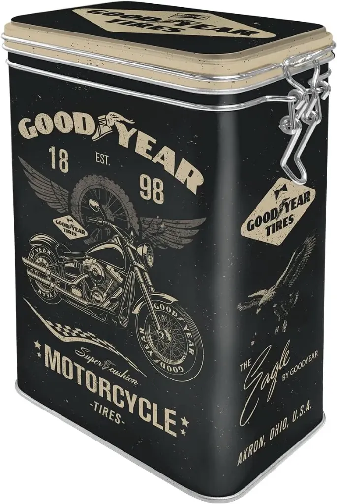 Contenitore in latta Goodyear Motorcycle