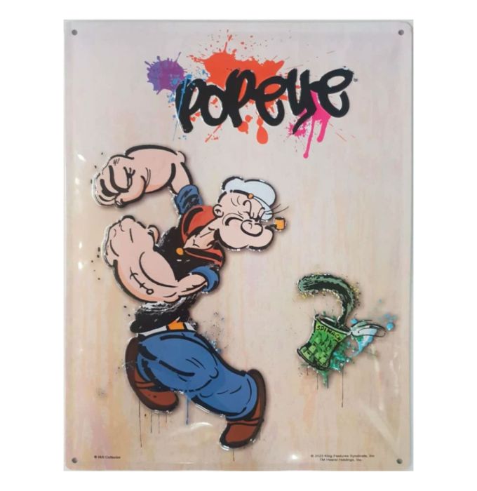 Popeye Smashing Spinach 