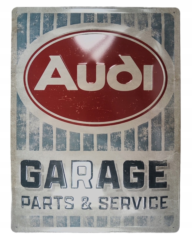 Targa Metallica Audi Garage