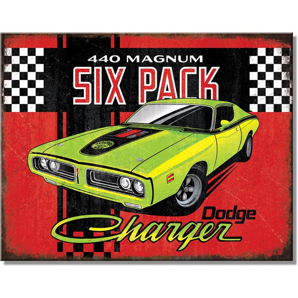 Targa Metallica Dodge Charger Six Pack