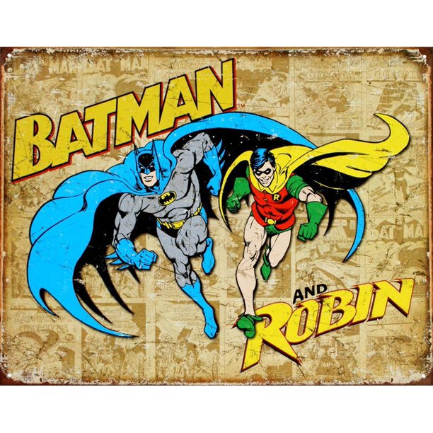 Batman and Robin Weathered