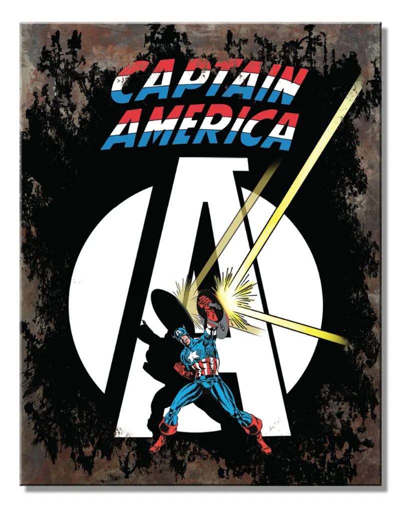 Targa Metallica Captain America A