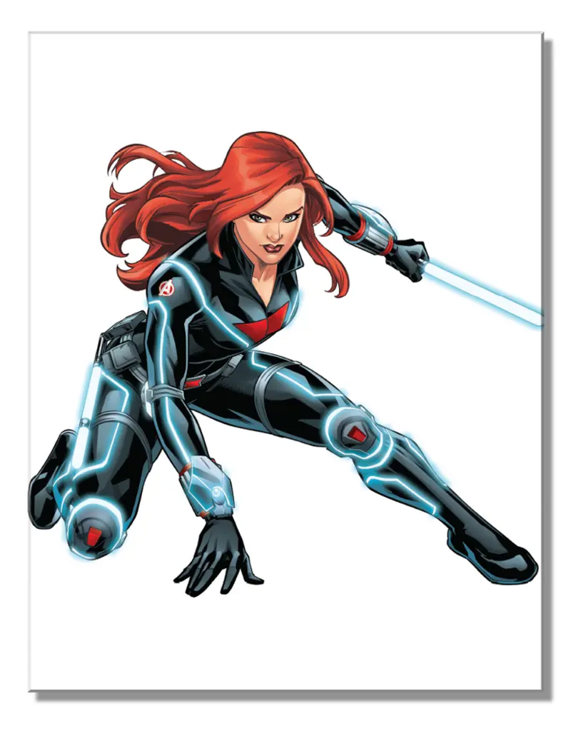 Targa Metallica Black Widow Avengers