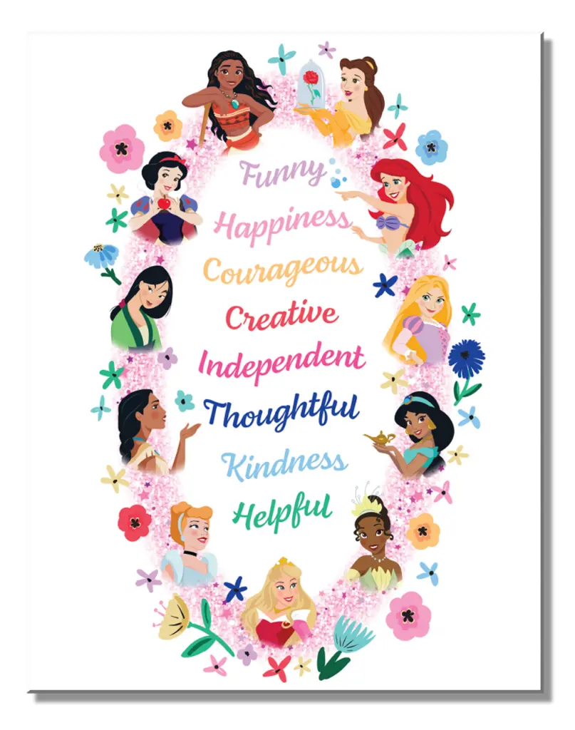 Targa Metallica Disney Princess