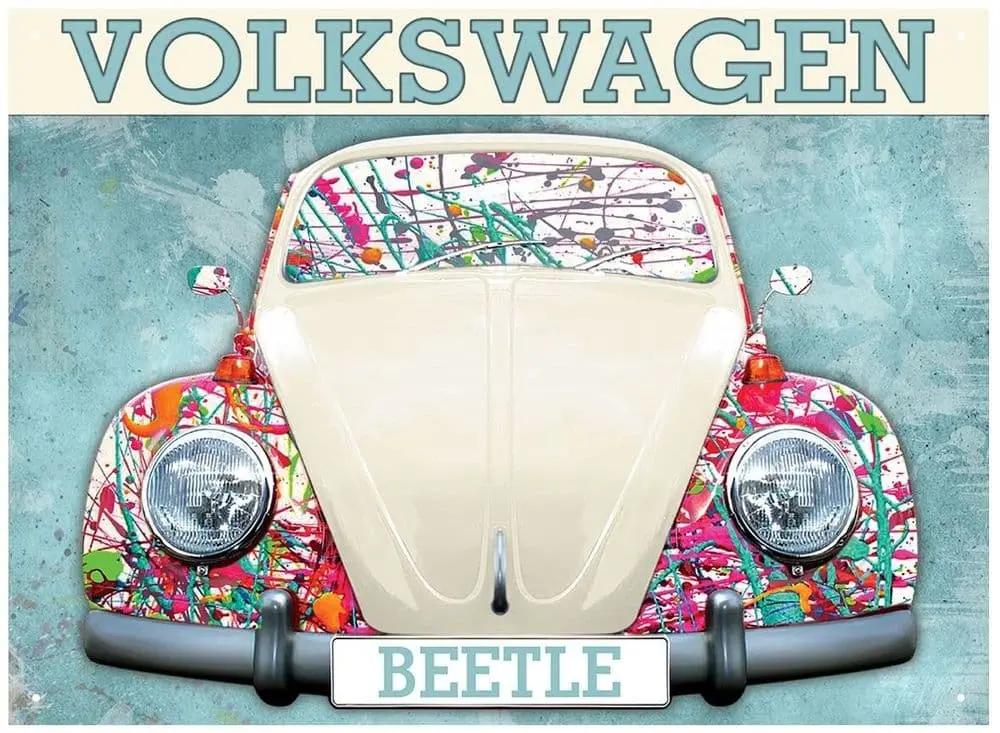 Volkswagen Beetle Paint Splatter