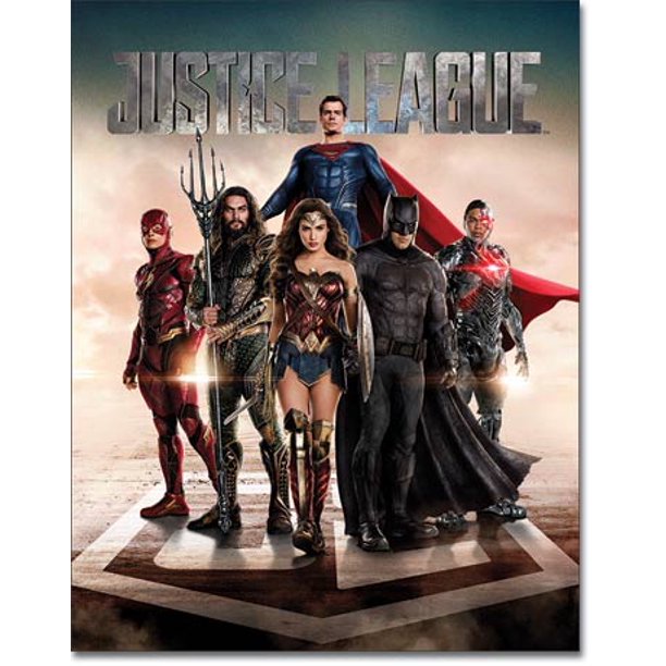 [605279122554] Targa Metallica Dc Comics Justice League