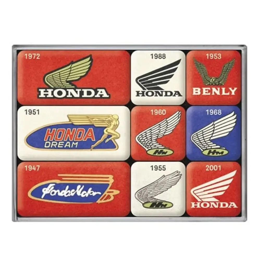 Honda Logo Calamite Set 9 Pezzi