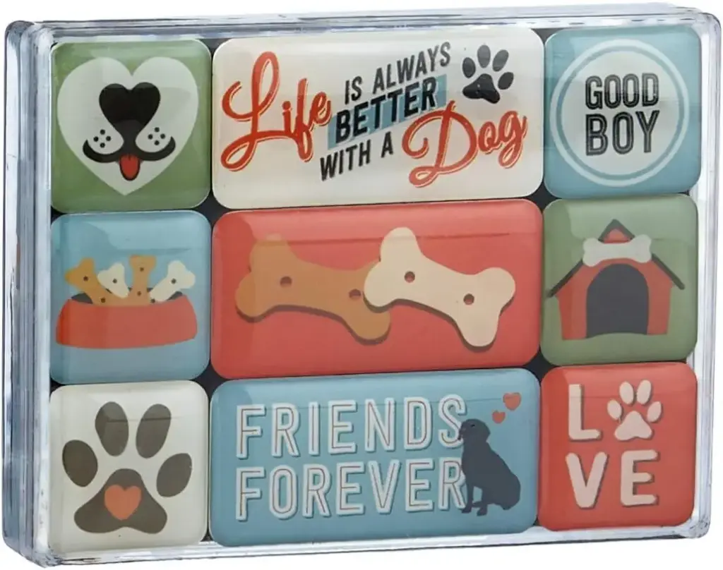 Dog Friends Forever Calamite Set 9 Pezzi