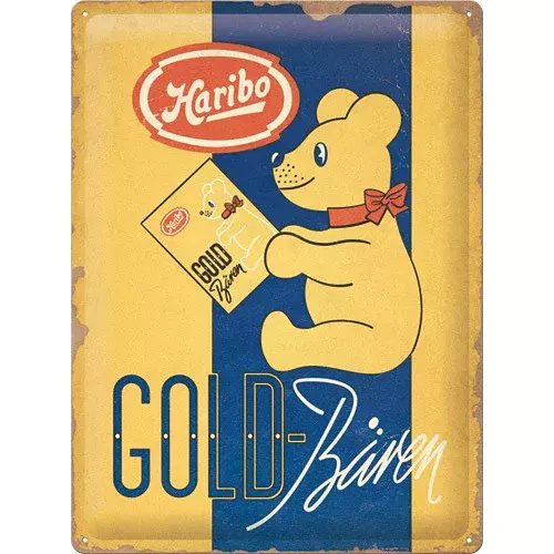 Targa Metallica Haribo Gold Bears