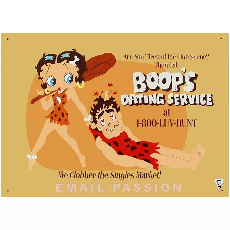 Targa Metallica Betty Boop Dating Service