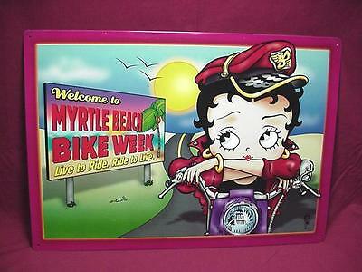 Targa Metallica Betty Boop Myrtle Beach Bike Week