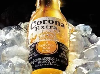 Targa Metallica Corona Extra Ice Bottlle