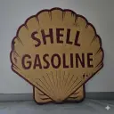 Shell Gasoline- Insegna Fustellata