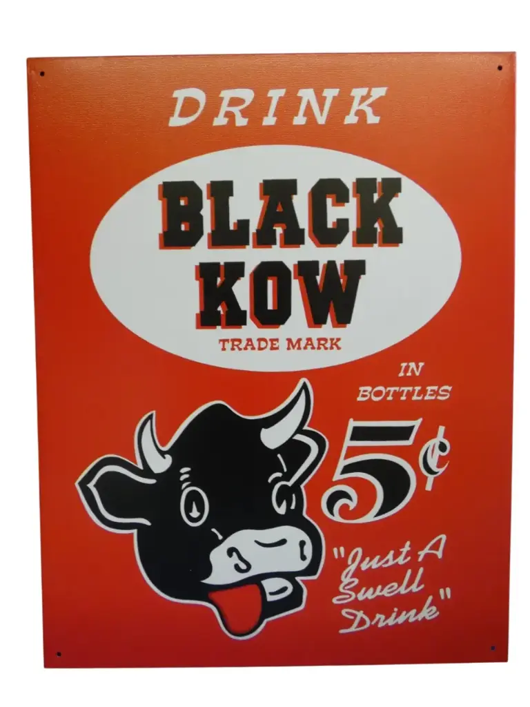 Targa Metallica Black Kow
