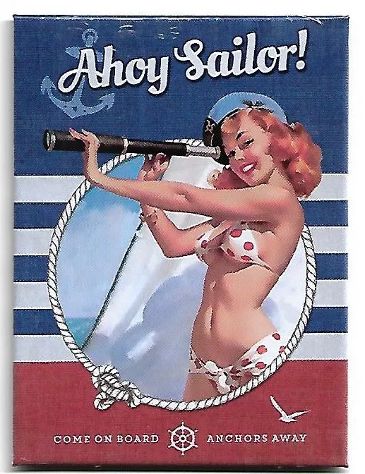 Magnet Ahoy Sailor 6cm x 8cm