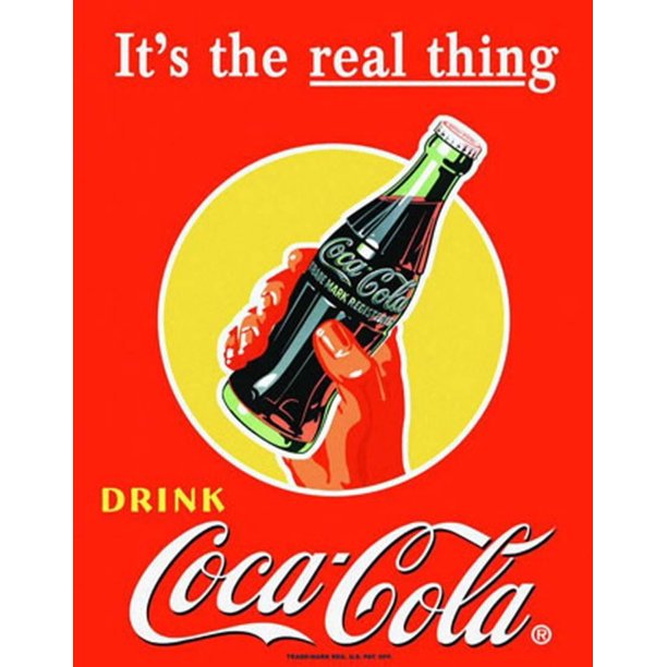 Coca-Cola Real Thing Bottle Ad 1948