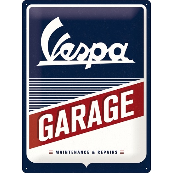 [4036113232577] Targa Metallica Vespa Garage