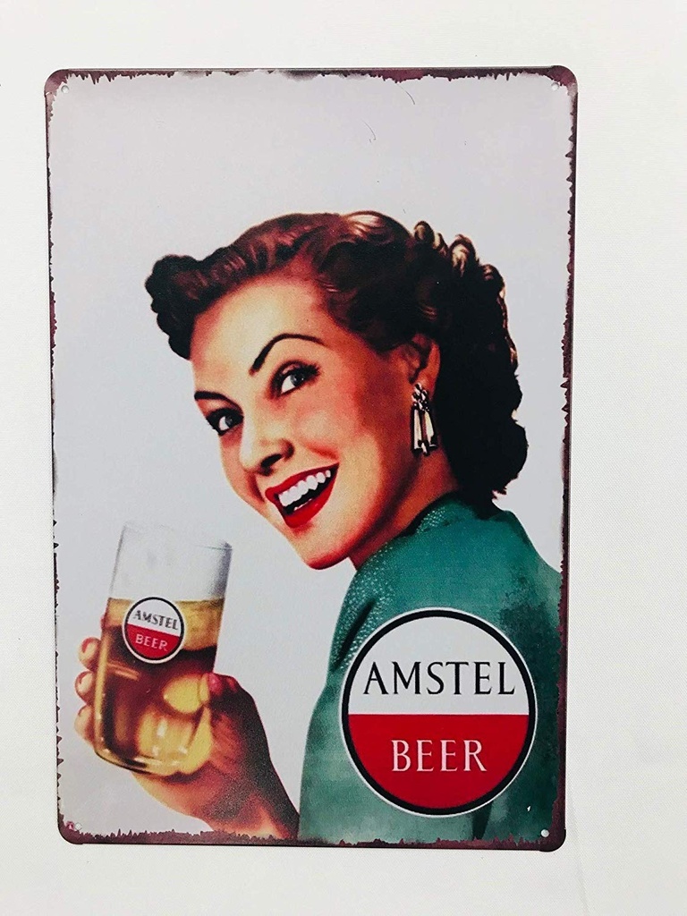 [4753752753] Targa Metallica Amstel Bier