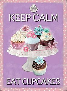 Targa metallica Cupcake