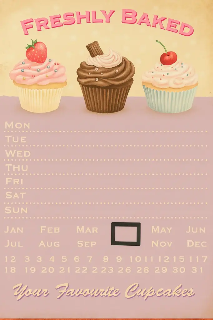 Calendar Freshly Baked