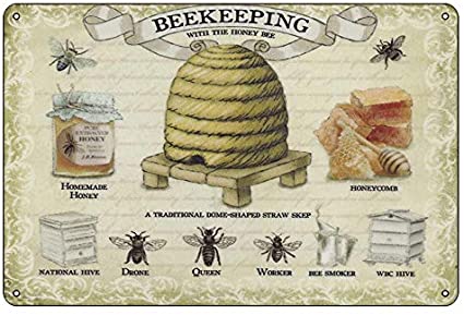 Targa Metallica Beekeeping