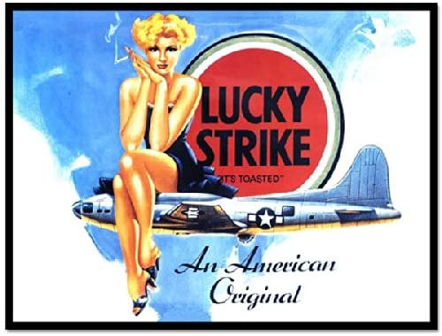 Targa metallica Lucky Strike